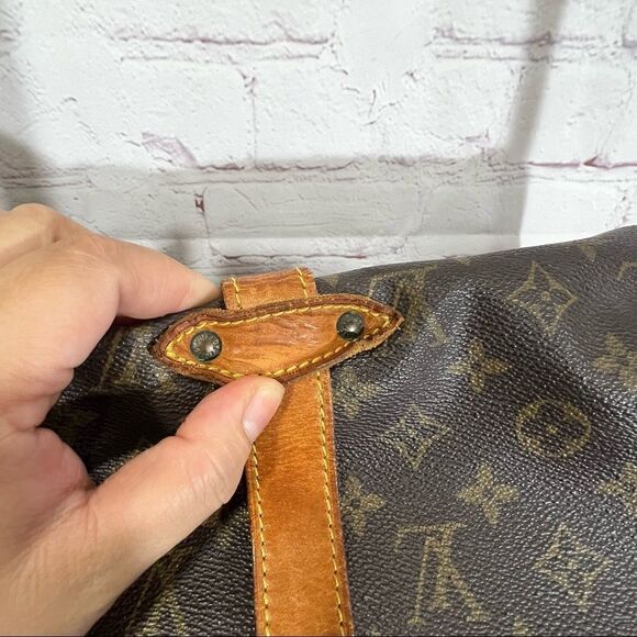 LOUIS VUITTON Monogram Saumur 35 Cross body bag Vintage 1990 Made in France GUC - Picture 8 of 14